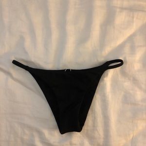 San Lorenzo Black cheeky bikini bottom